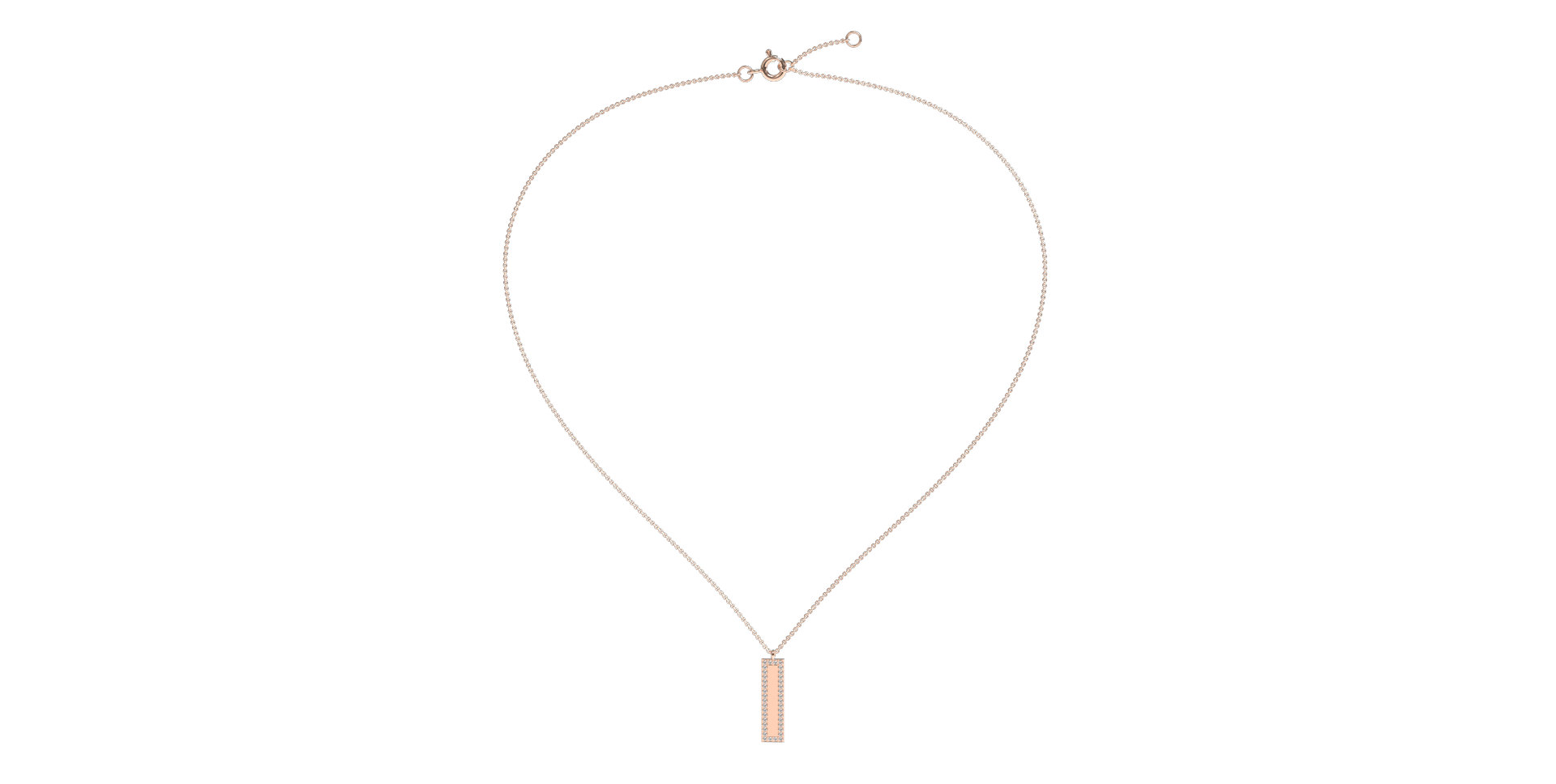 Náhrdelník s diamantmi Diamond Shimmer