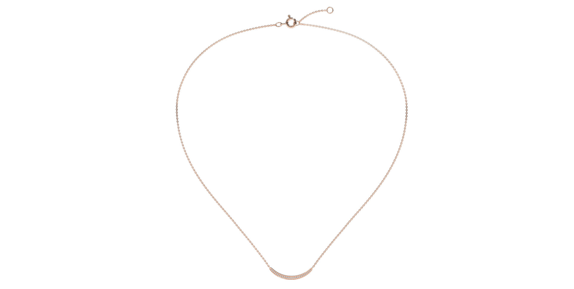 Náhrdelník s diamantmi Sparkling Line