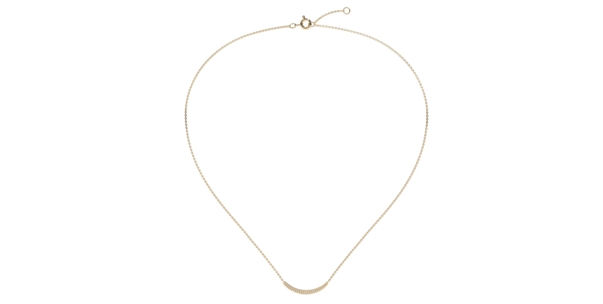 Náhrdelník s diamantmi Sparkling Line