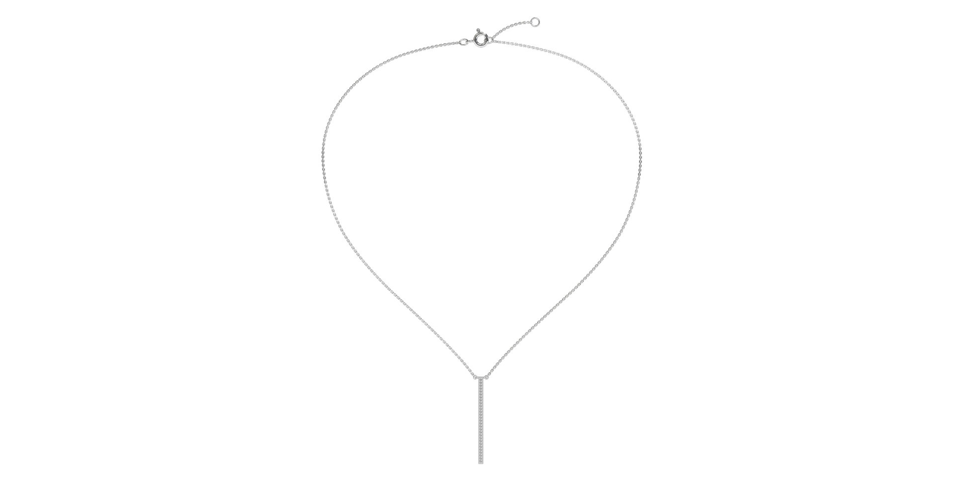 Náhrdelník s diamantmi Essential Dash