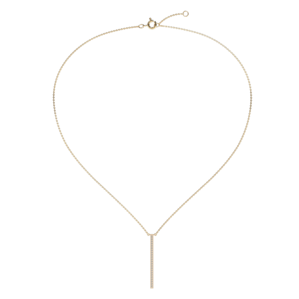 Náhrdelník s diamantmi Essential Dash