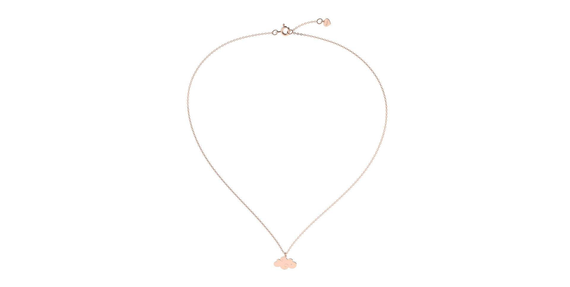 Náhrdelník s diamantom Cloud