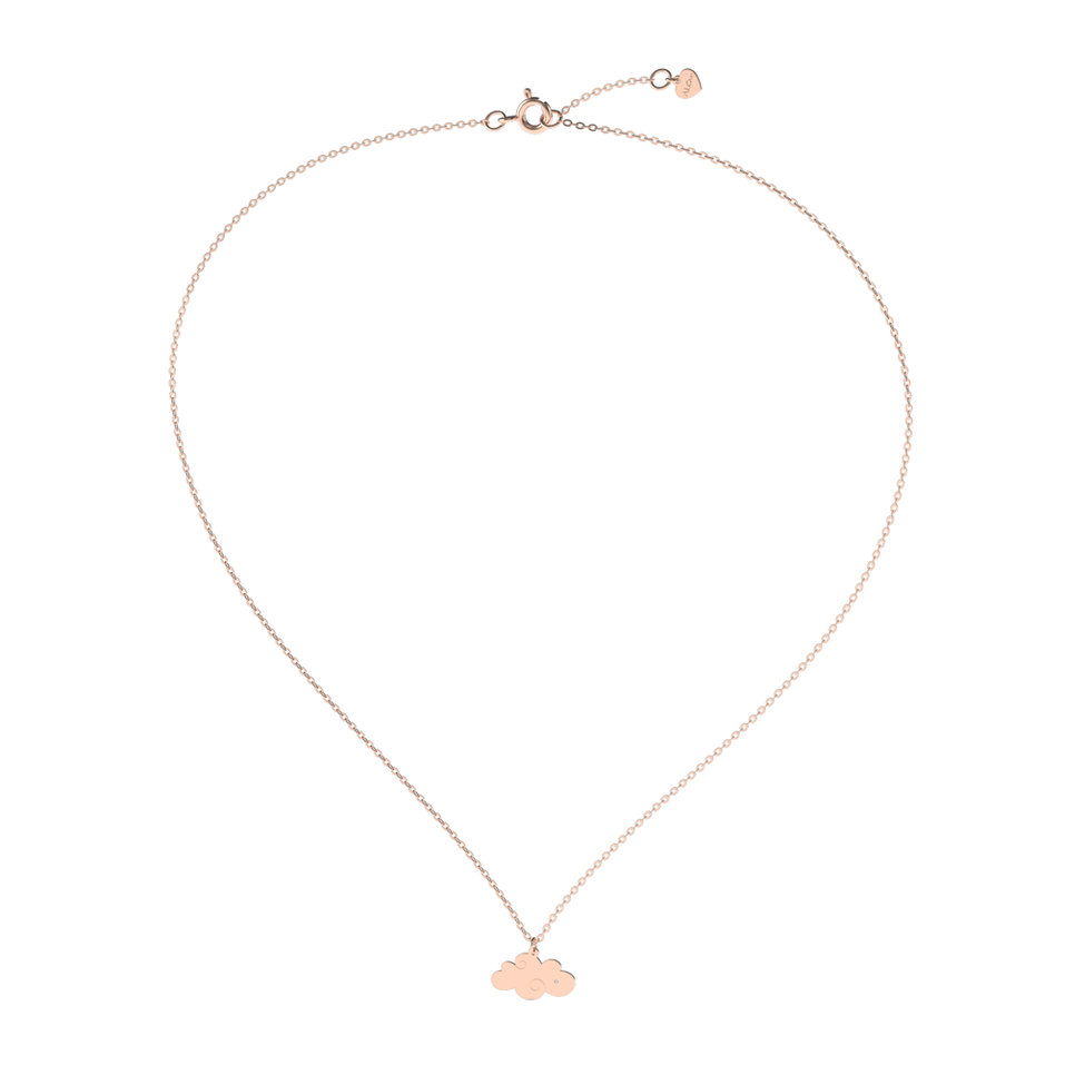 Náhrdelník s diamantom Cloud