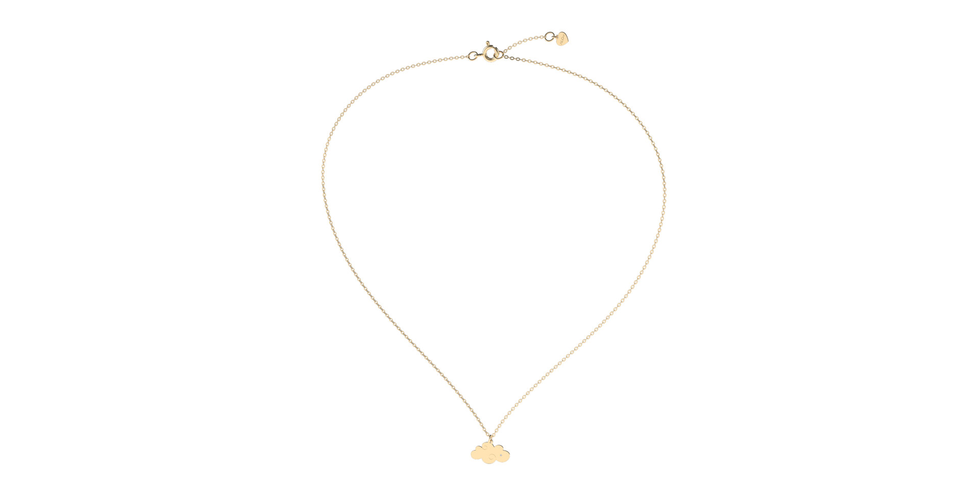 Náhrdelník s diamantom Cloud