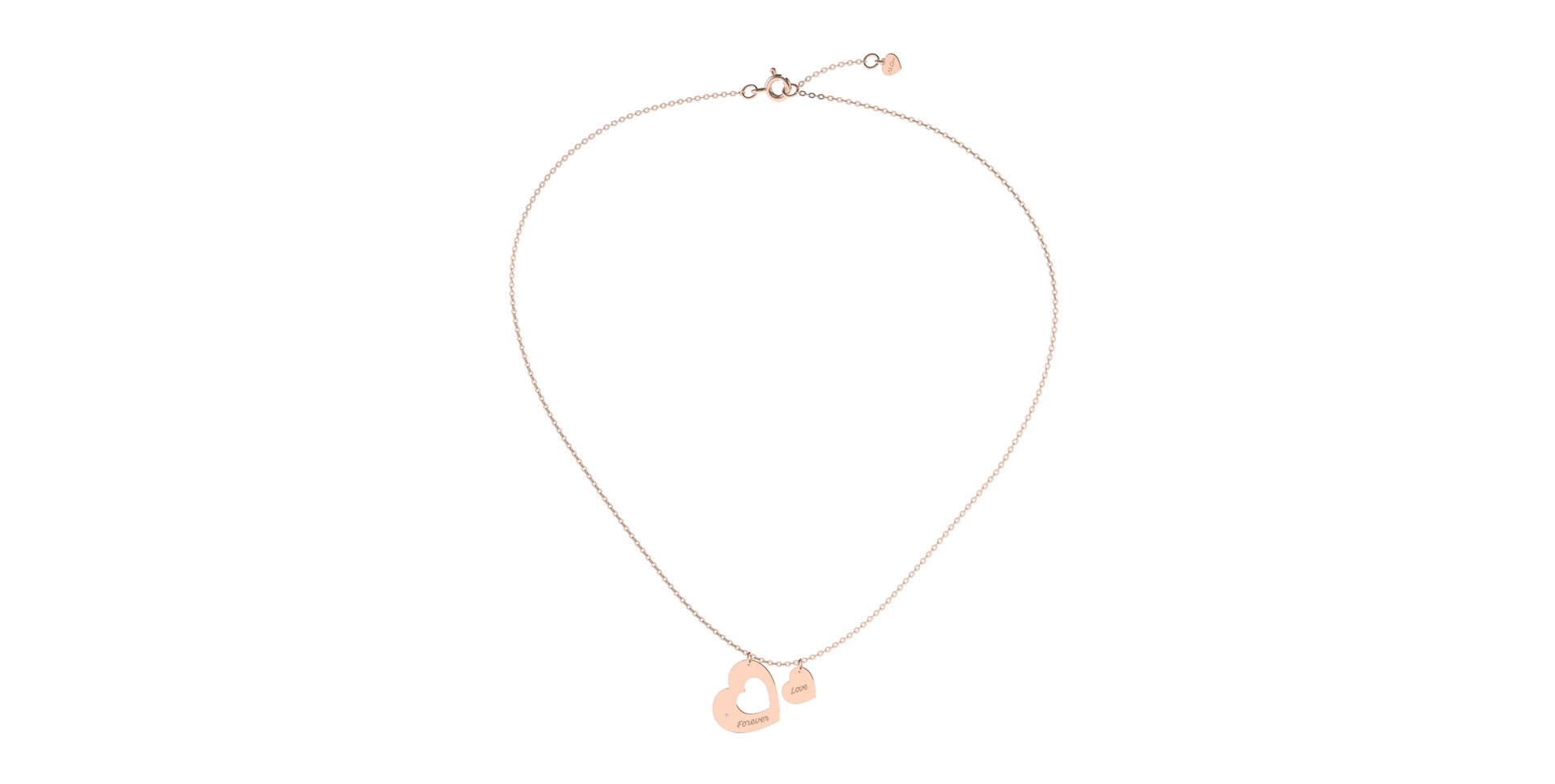 Náhrdelník s diamantom Love Forever