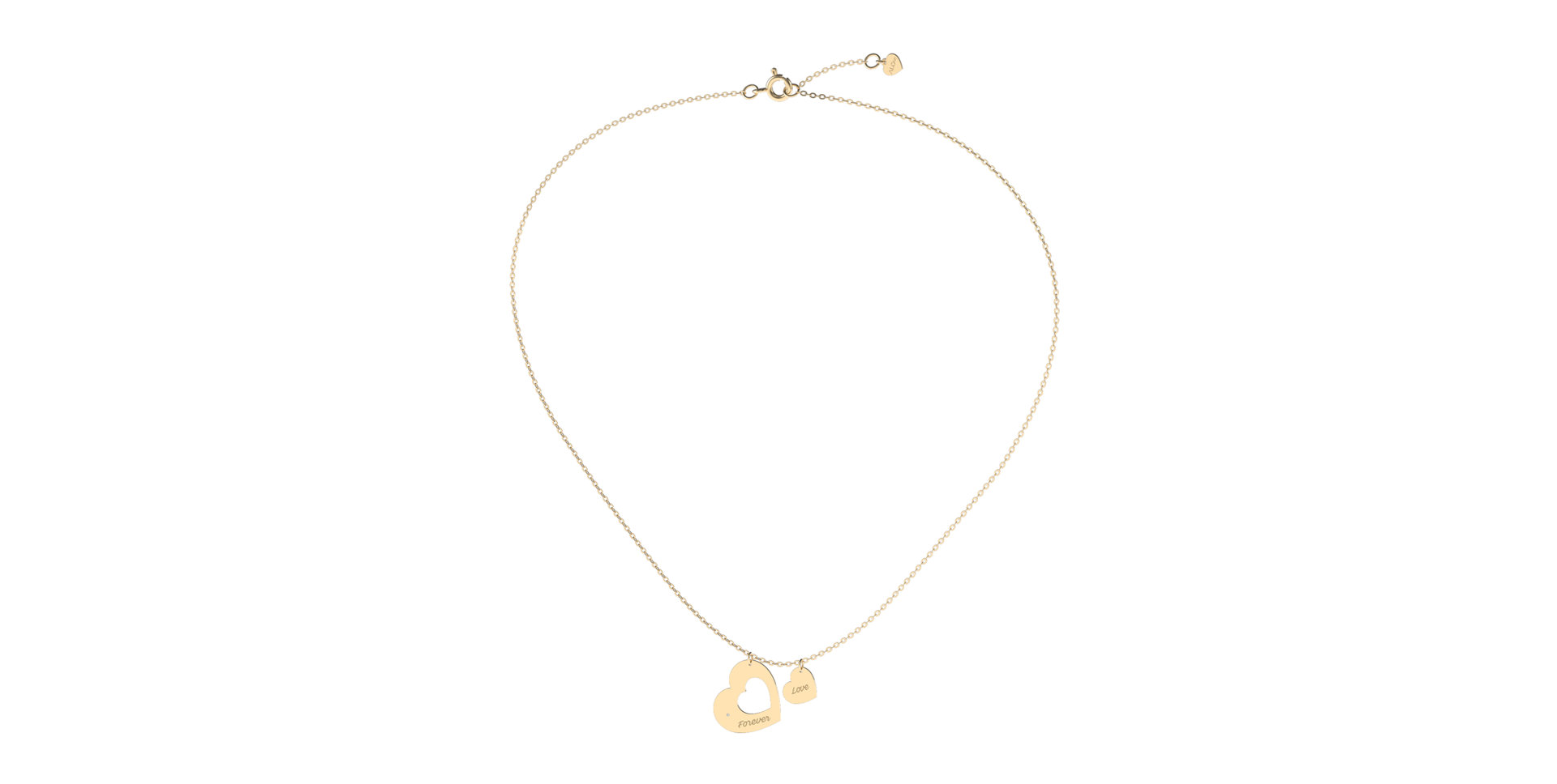 Náhrdelník s diamantom Love Forever