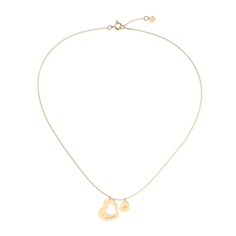 Náhrdelník s diamantom Love Forever