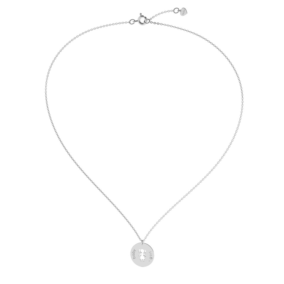 Náhrdelník s diamantom Baby Girl