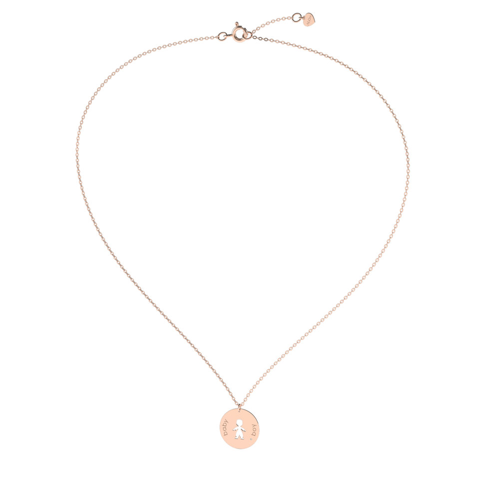 Náhrdelník s diamantom Baby Boy