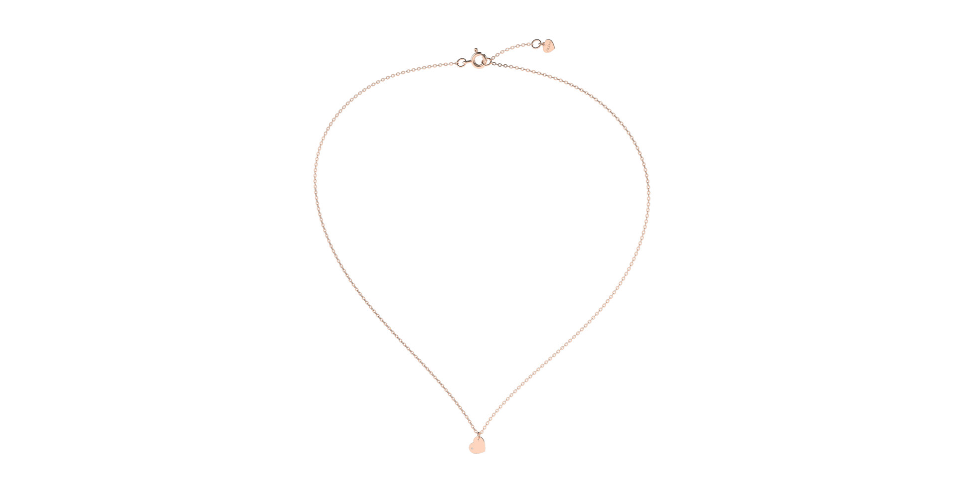 Náhrdelník s diamantom Precious Heart