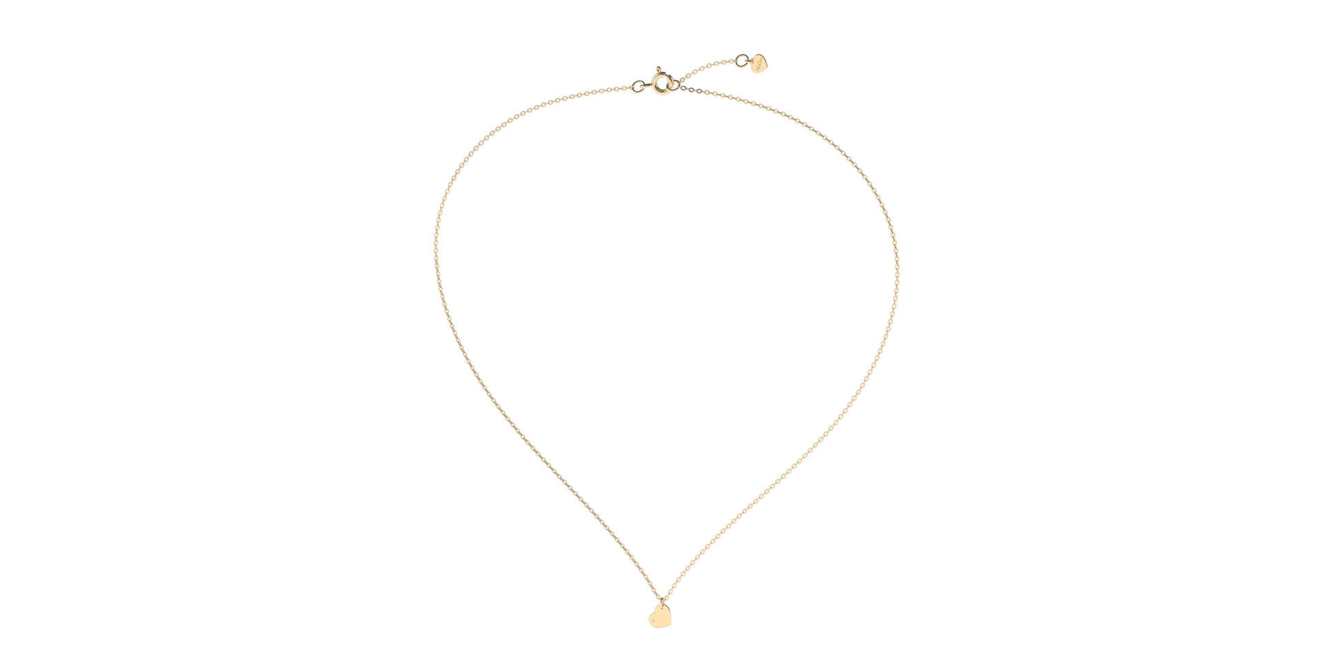 Náhrdelník s diamantom Precious Heart