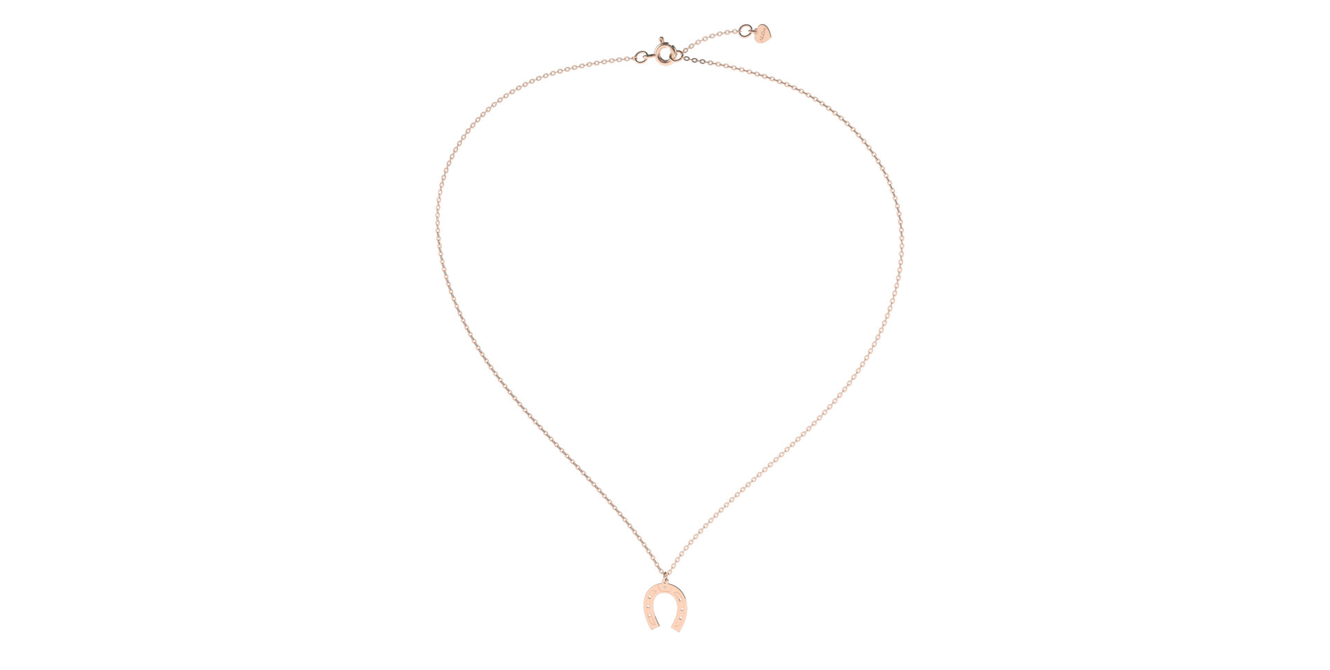 Náhrdelník s diamantom Horseshoe