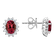 Náušnice s diamantmi a rubínom Princess3