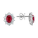 Náušnice s diamantmi a rubínom Princess3