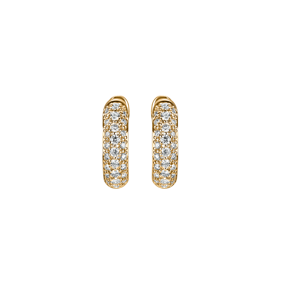 Náušnice s diamantmi Shiny Poem