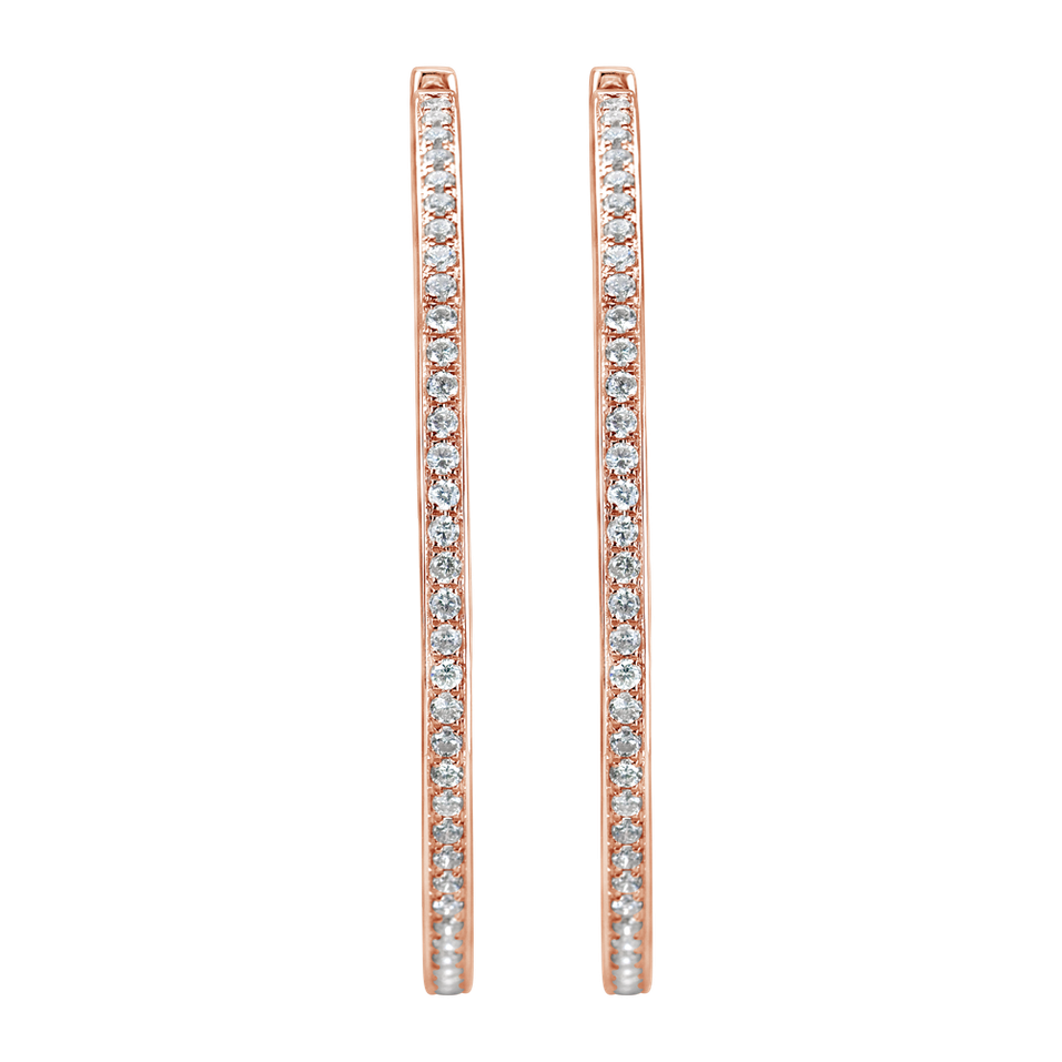 Náušnice s diamantmi Shiny Rain