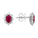 Náušnice s diamantmi a rubínom Princess3