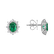 Náušnice s diamantmi a smaragdom Princess3