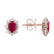 Náušnice s diamantmi a rubínom Princess3