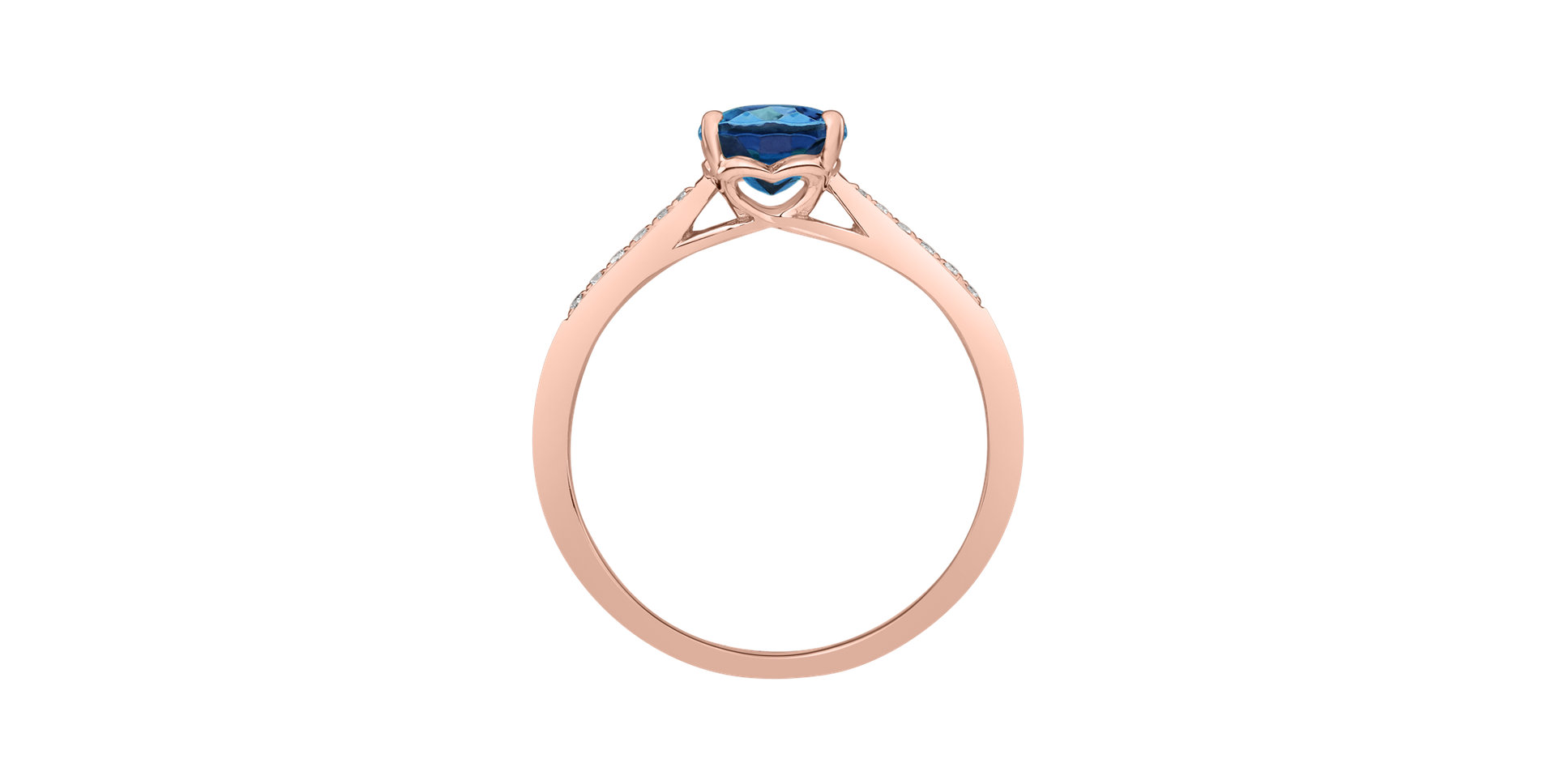 Prsteň s diamantmi a topásom london Bonbon