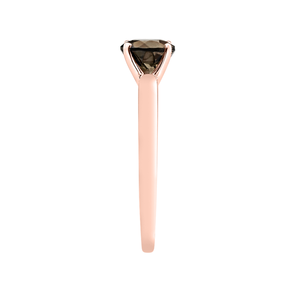 Prsteň so smoky quartzom Bonbon