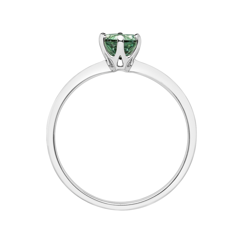 Prsteň s turmalínom  tyrkys Bonbon