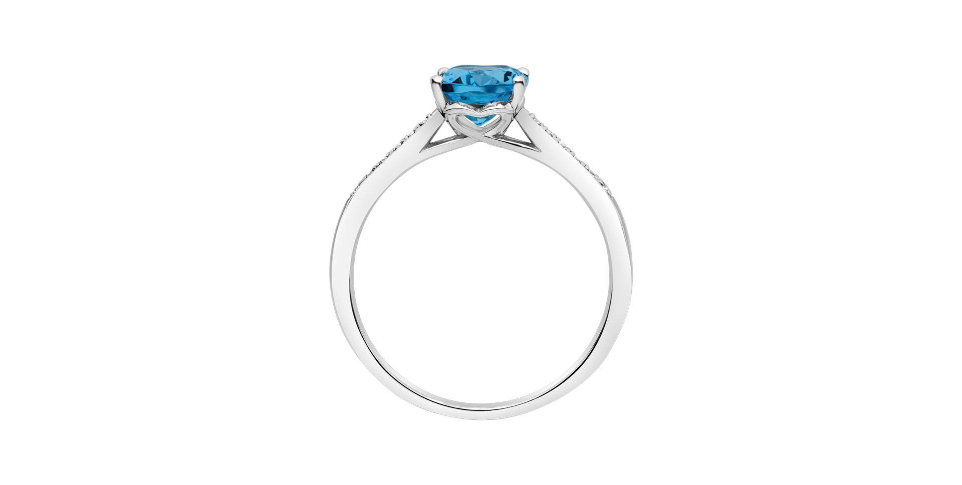 Prsteň s diamantmi a topásom swiss Bonbon