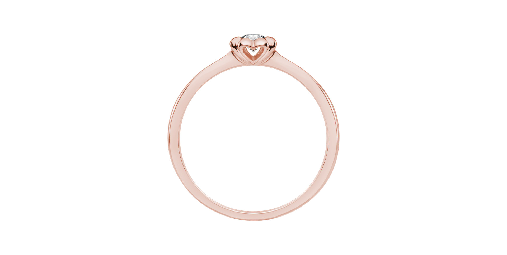 Prsteň s diamantom Blooming Love