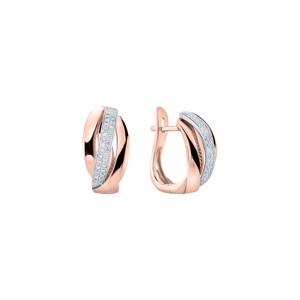 Náušnice s diamantmi Charming Ray