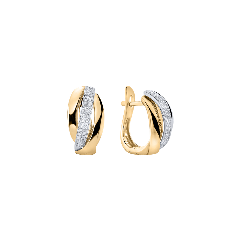 Náušnice s diamantmi Charming Ray