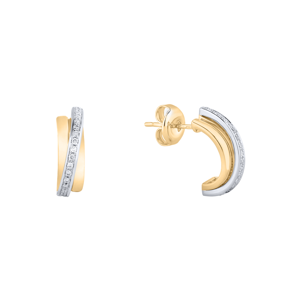 Náušnice s diamantmi Dream Wings