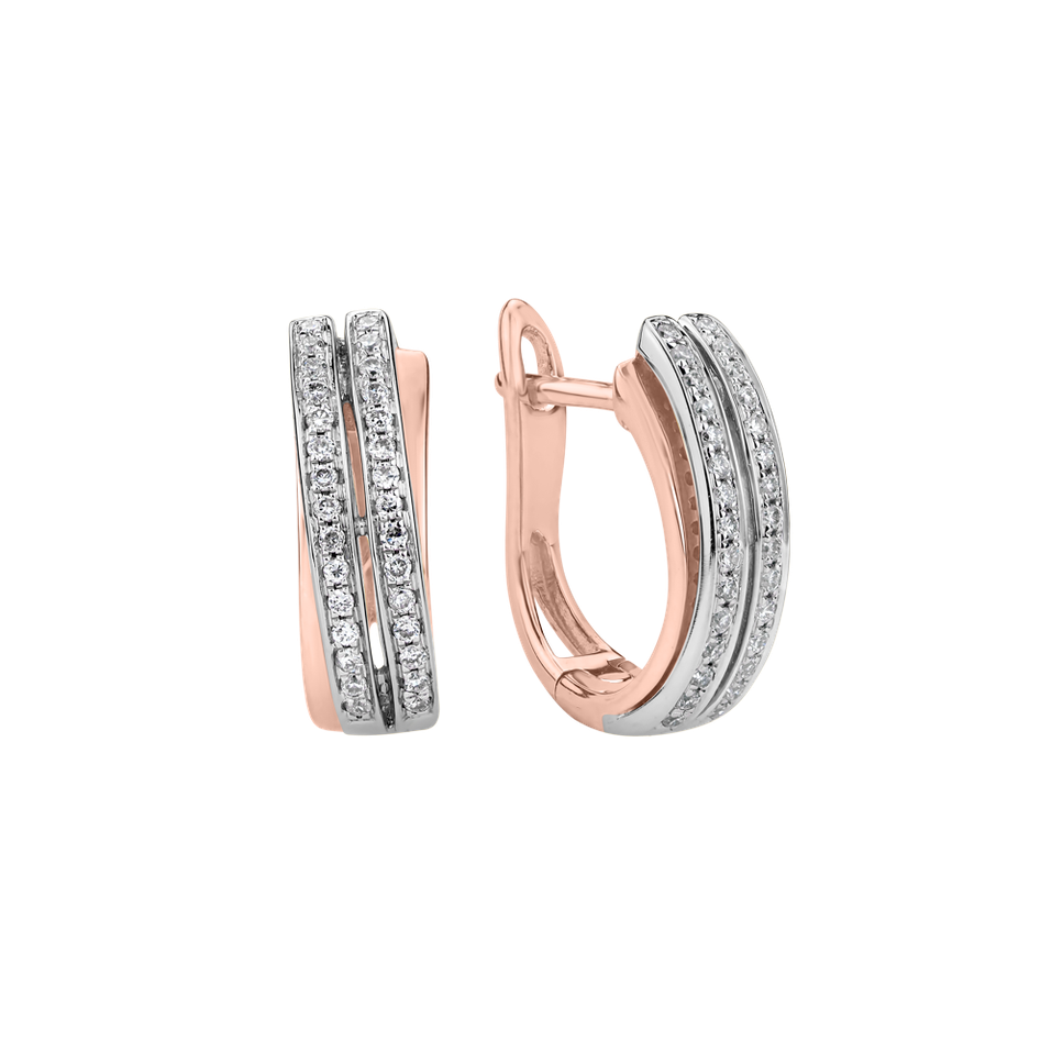 Náušnice s diamantmi Precious Sunray