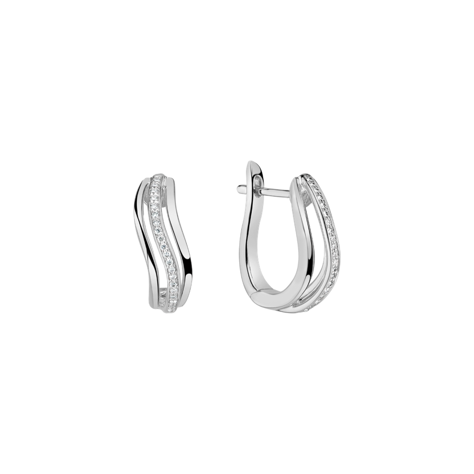 Náušnice s diamantmi Midnight Sea