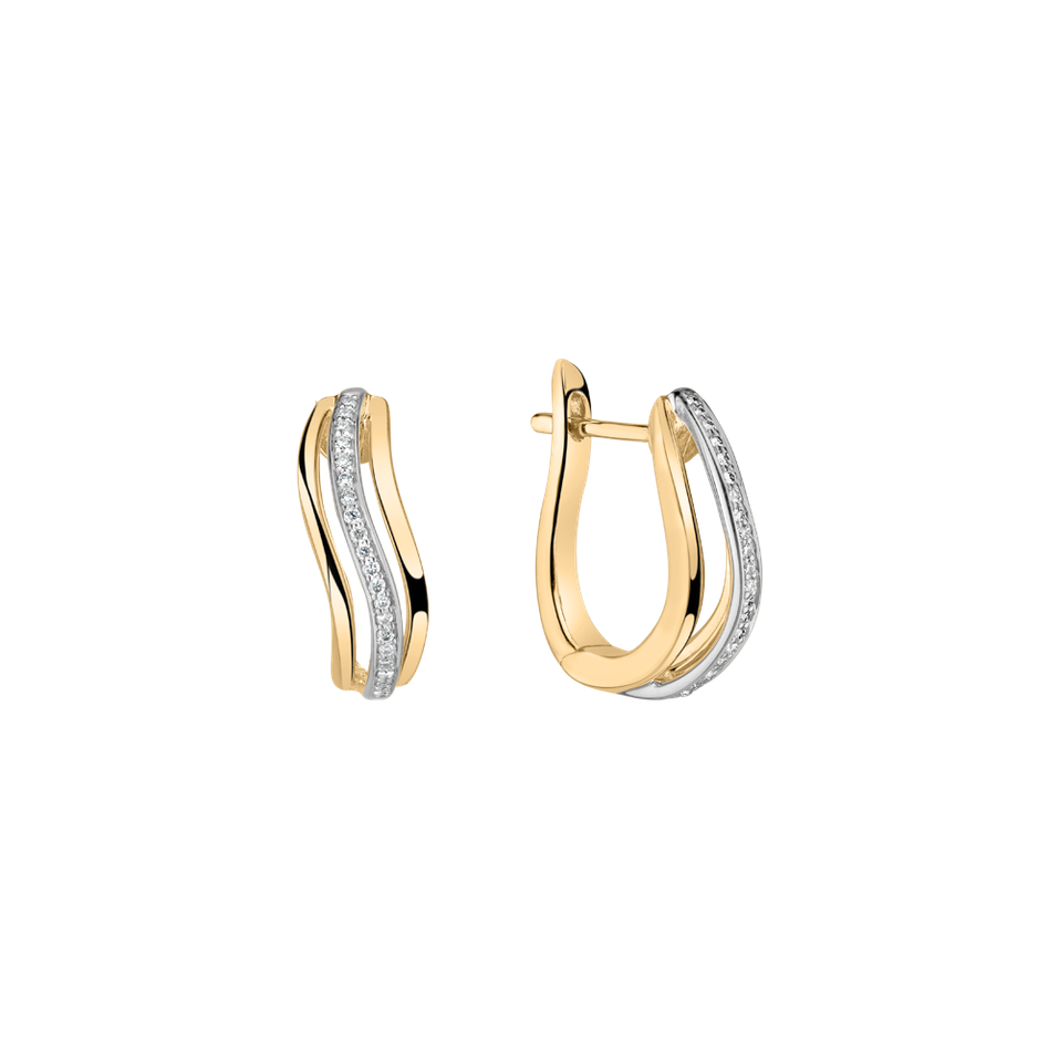 Náušnice s diamantmi Midnight Sea