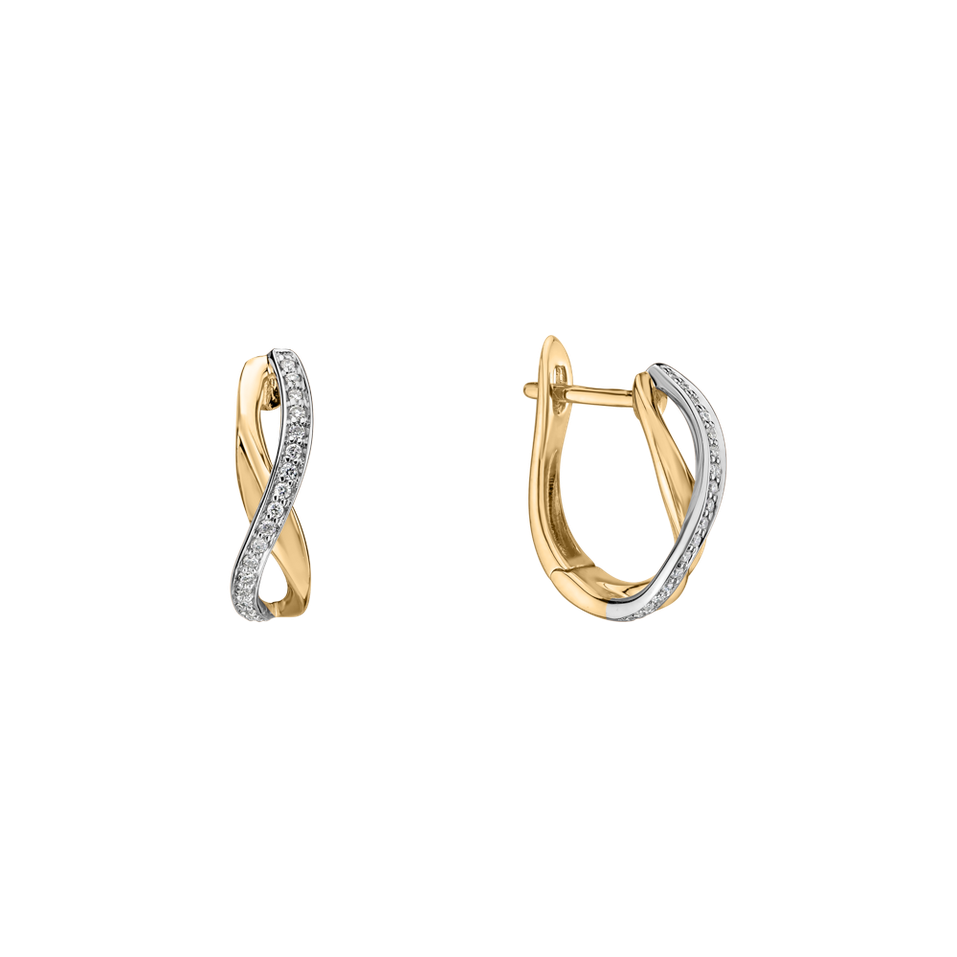 Náušnice s diamantmi Infinite Glory