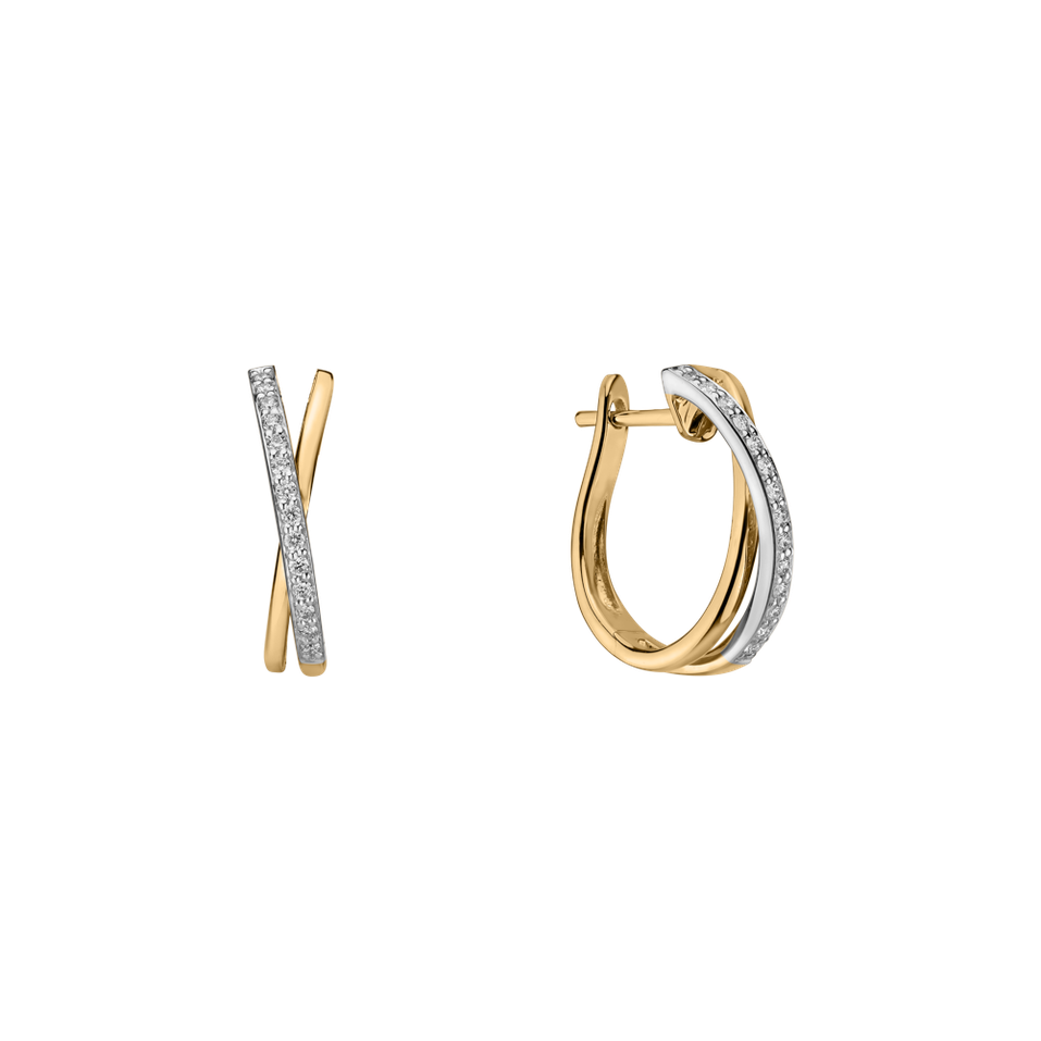 Náušnice s diamantmi Radiant Impulse