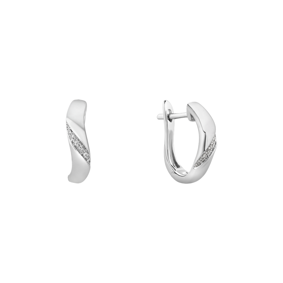 Náušnice s diamantmi Moon Ray