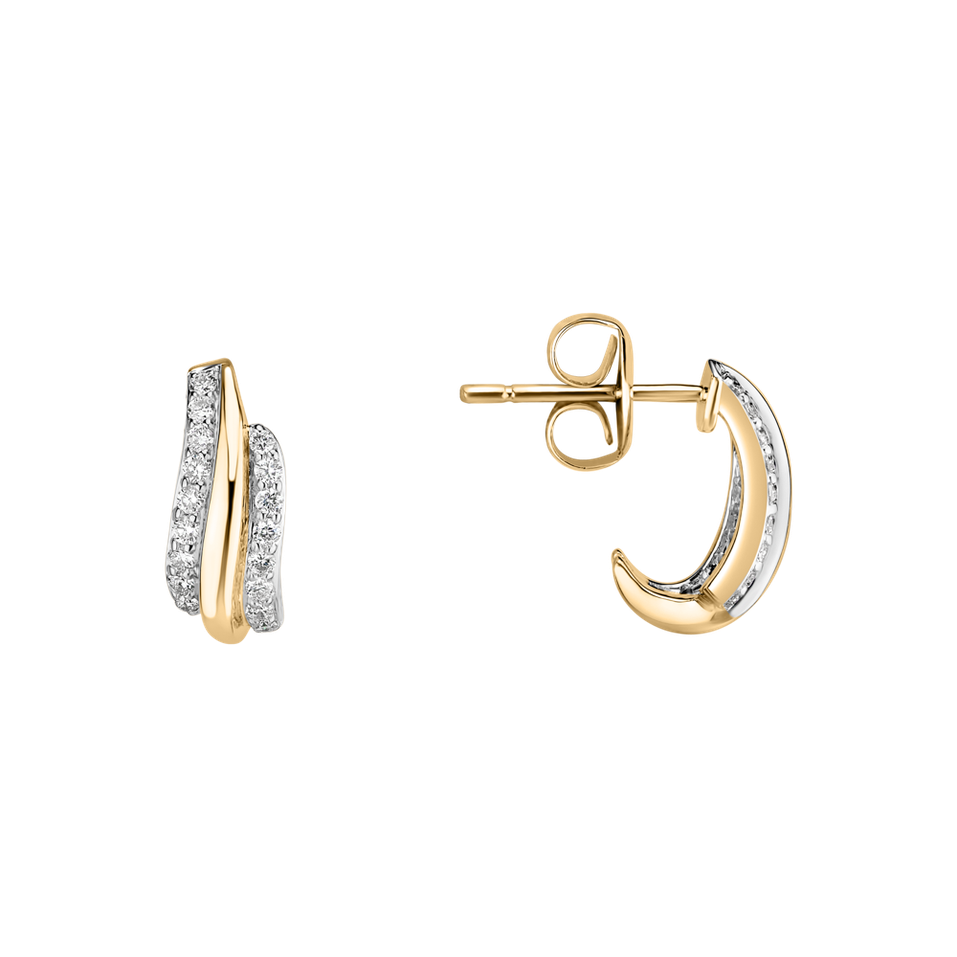 Náušnice s diamantmi Sparkling Sea