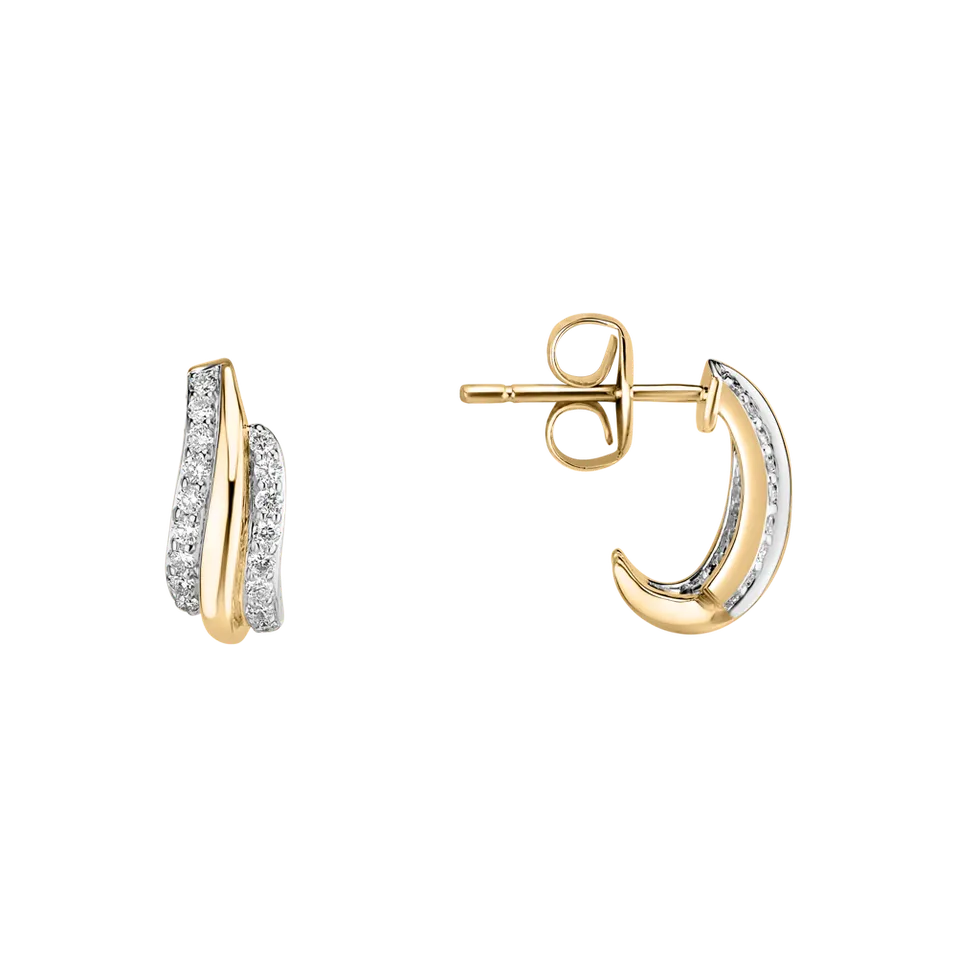 Náušnice s diamantmi Sparkling Sea