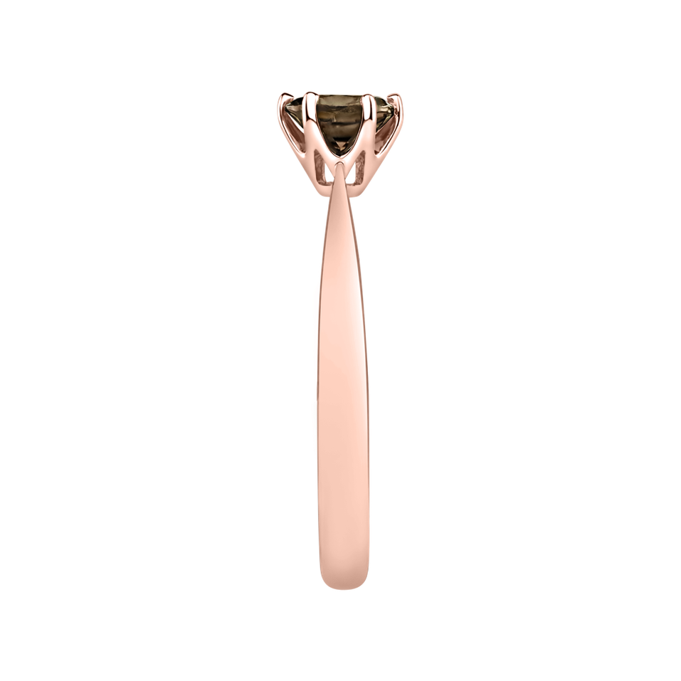 Prsteň so smoky quartzom Bonbon