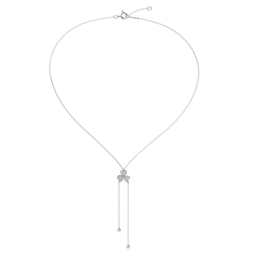 Náhrdelník s diamantmi Flower Waterfall