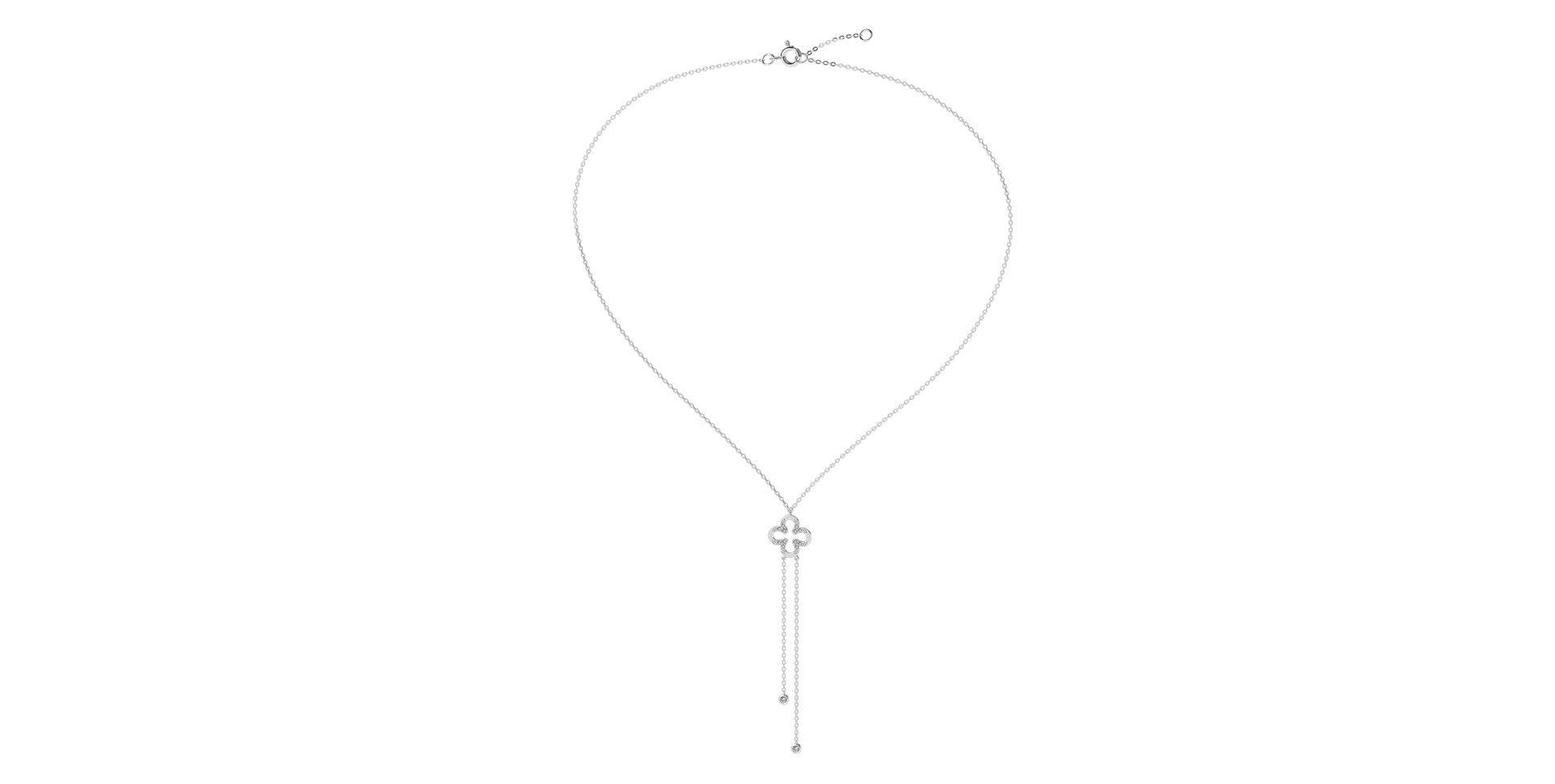 Náhrdelník s diamantmi Glamour Waterfall