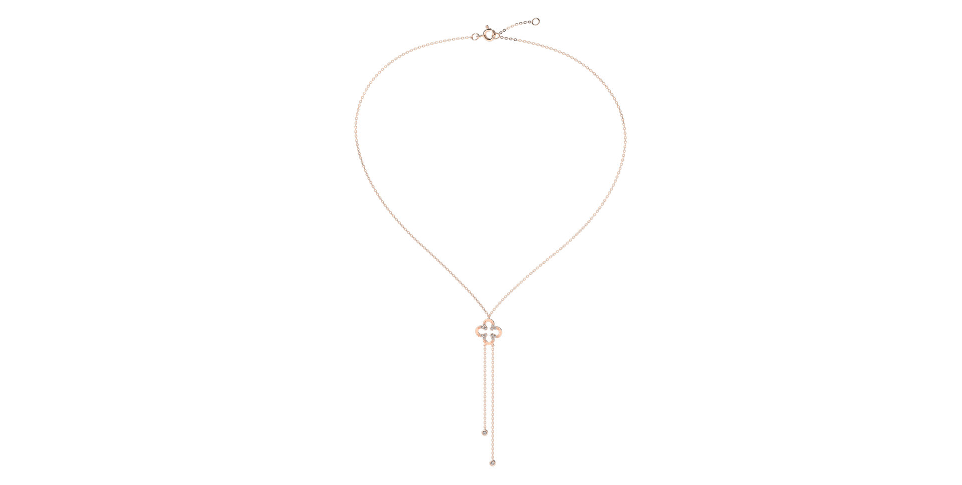 Náhrdelník s diamantmi Glamour Waterfall