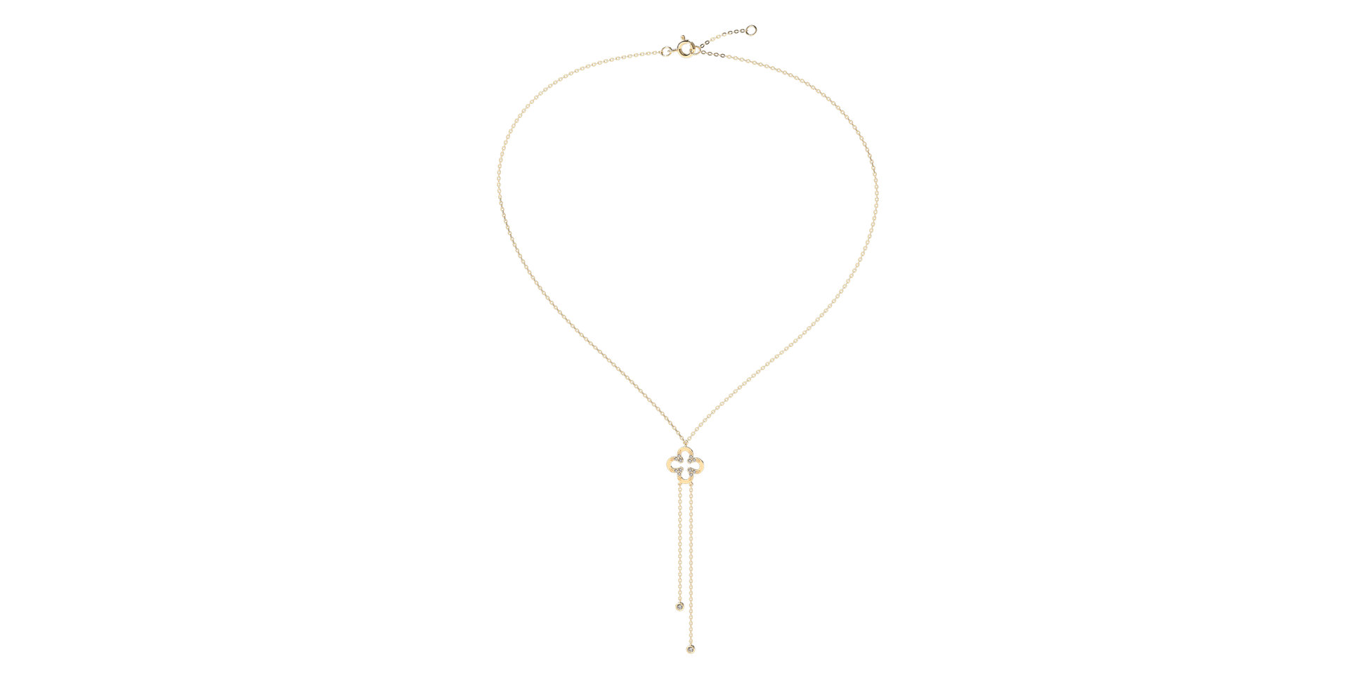 Náhrdelník s diamantmi Glamour Waterfall