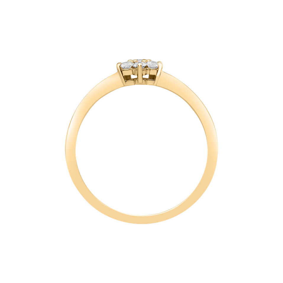 Prsteň s diamantmi Winter Star