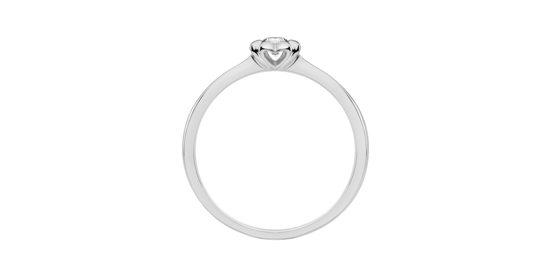 Prsteň s diamantom Blooming Love