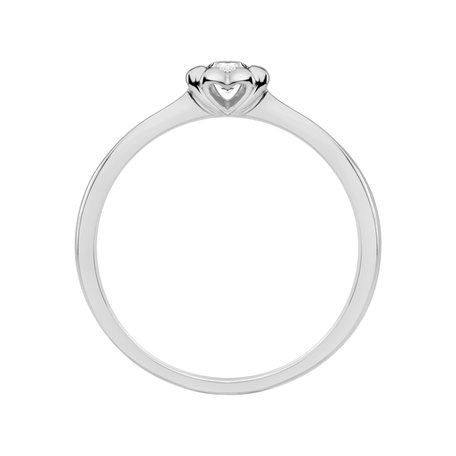 Prsteň s diamantom Blooming Love