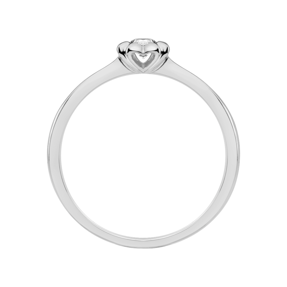 Prsteň s diamantom Blooming Love