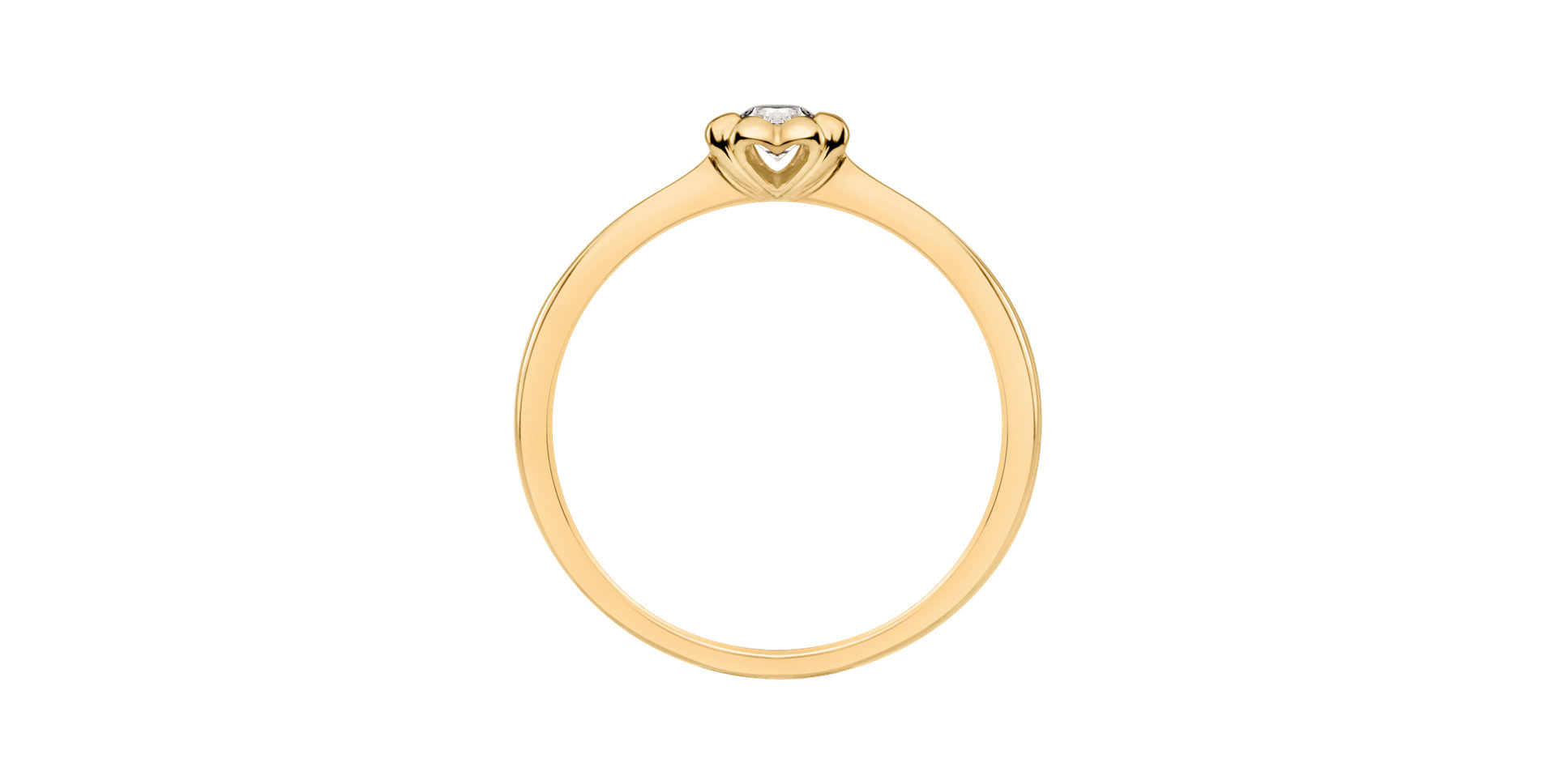 Prsteň s diamantom Blooming Love