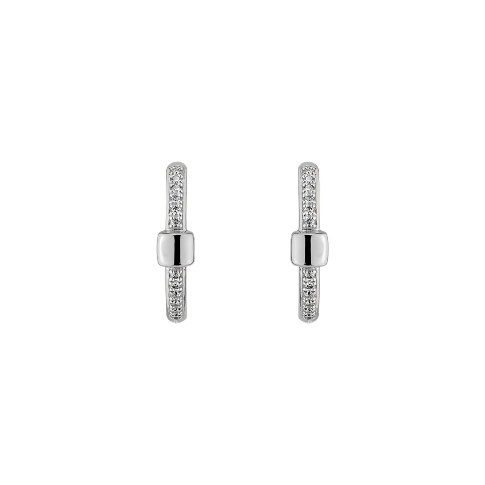 Náušnice s diamantmi Charming Circle